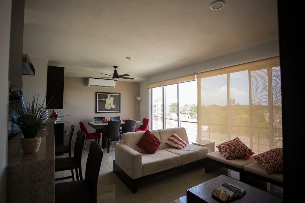 Pool view 3 bedroom apartment Cancún Buitenkant foto